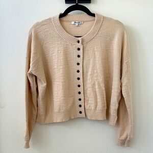 Madewell ivory Button-Up Cardigan